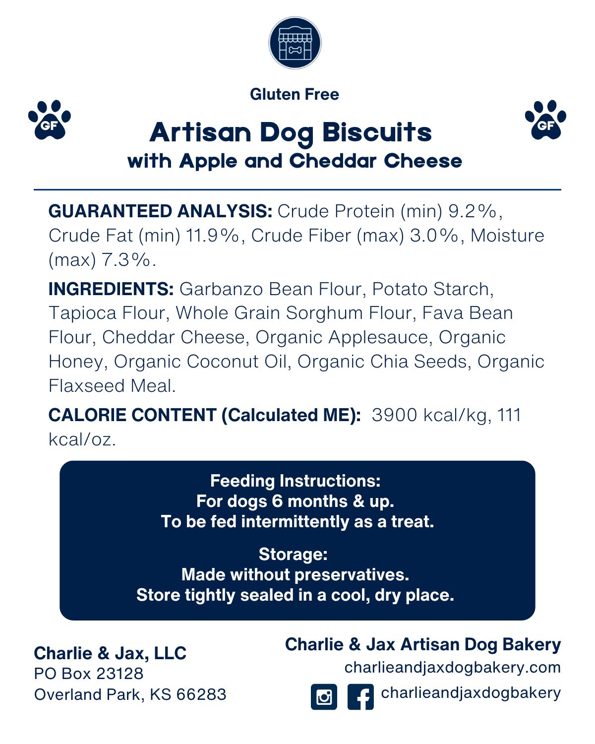 Artisan Dog Biscuits with Apple and Cheddar