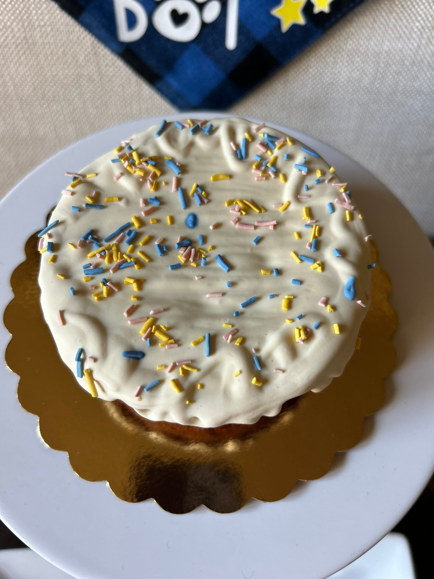 Celebration Cake with Strawberry and Banana