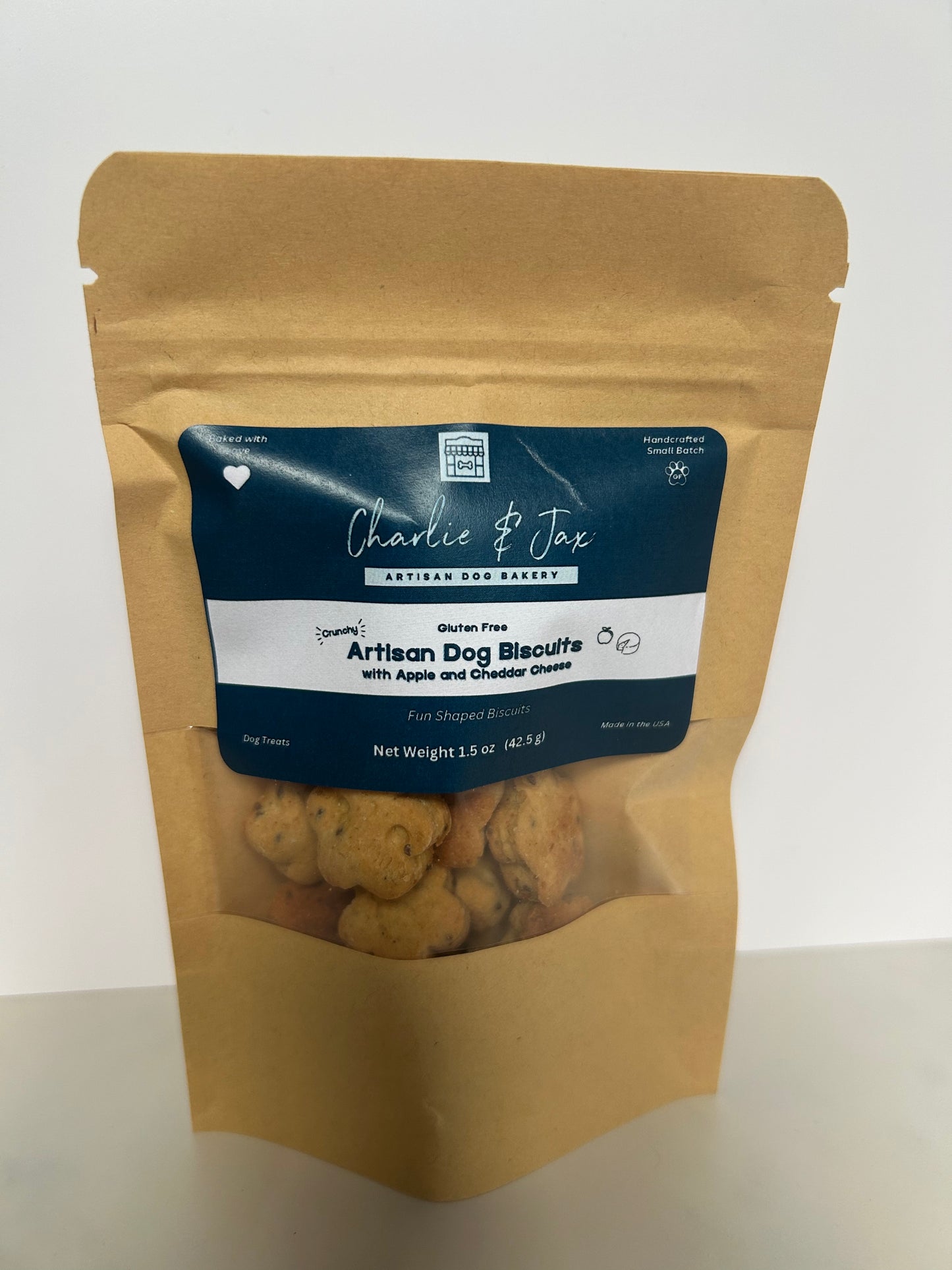 Artisan Dog Biscuits with Apple and Cheddar