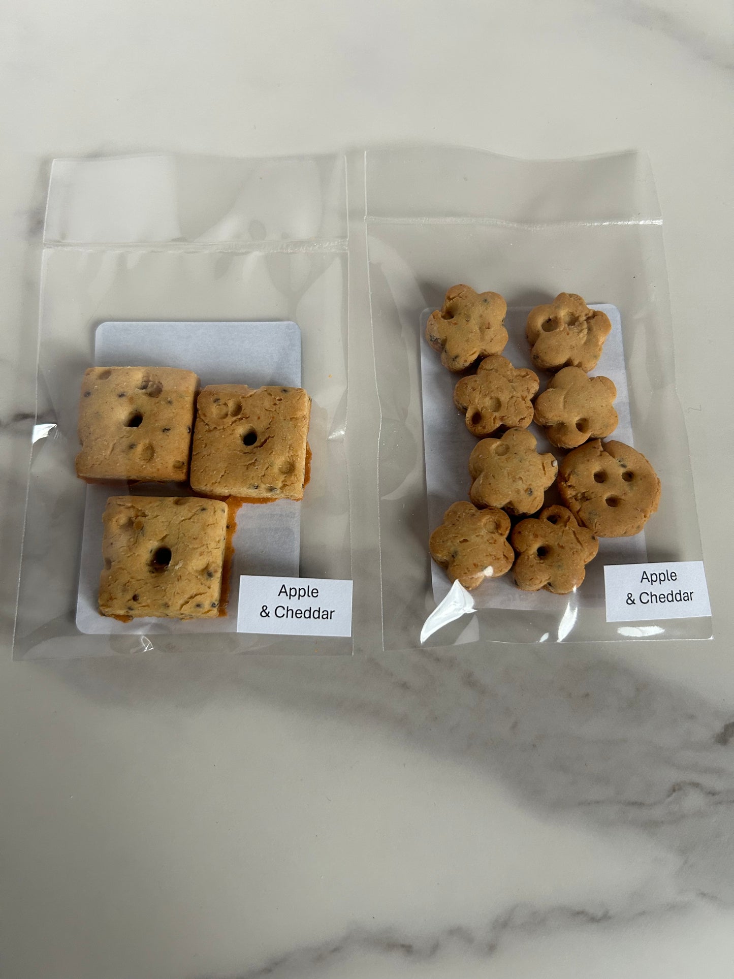 Artisan Dog Biscuits with Apple and Cheddar