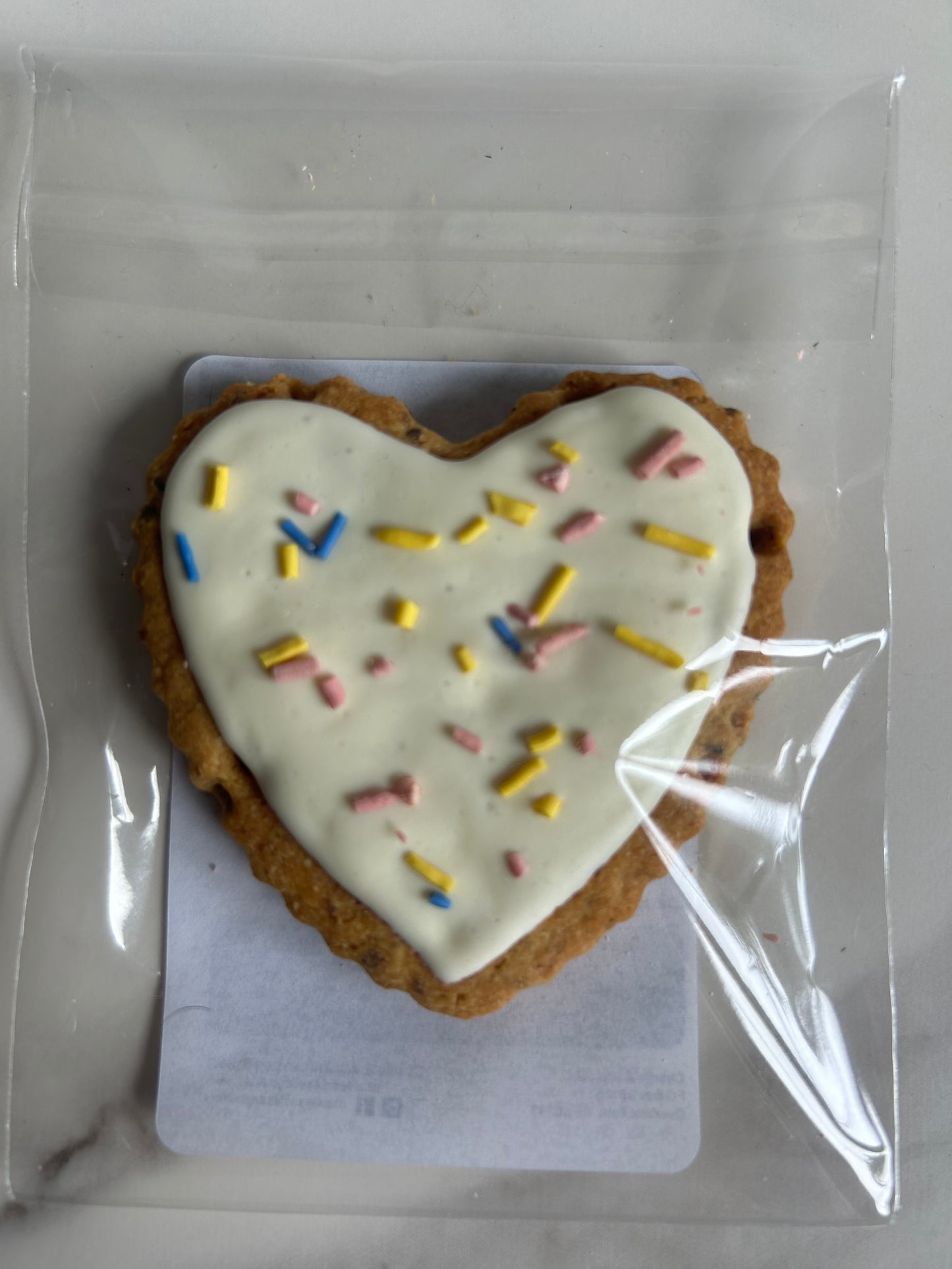 Artisan Dog Biscuits with Peanut Butter and Banana Decorated