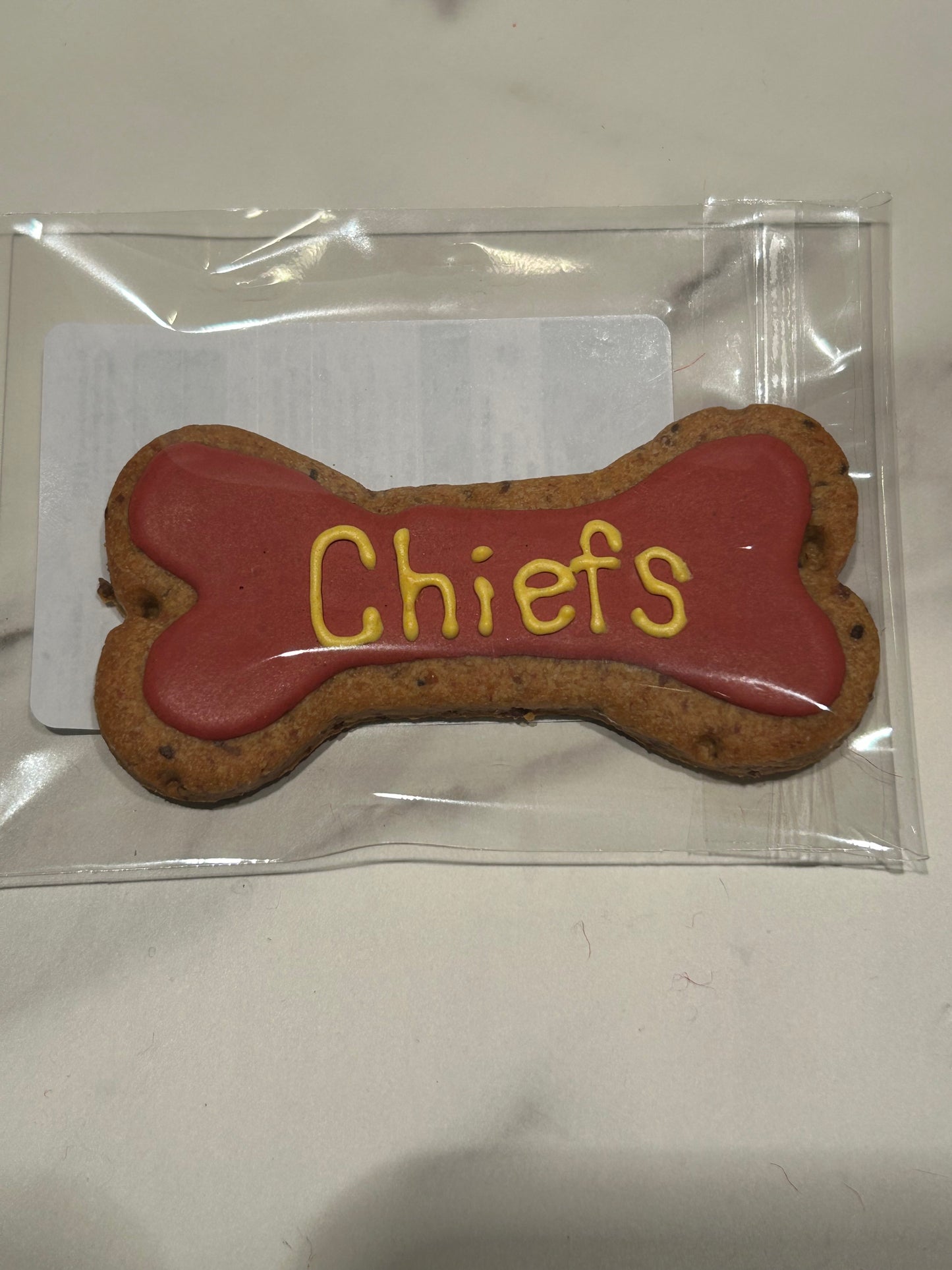 Football Themed Artisan Dog Biscuits with Peanut Butter and Banana (Seasonal)