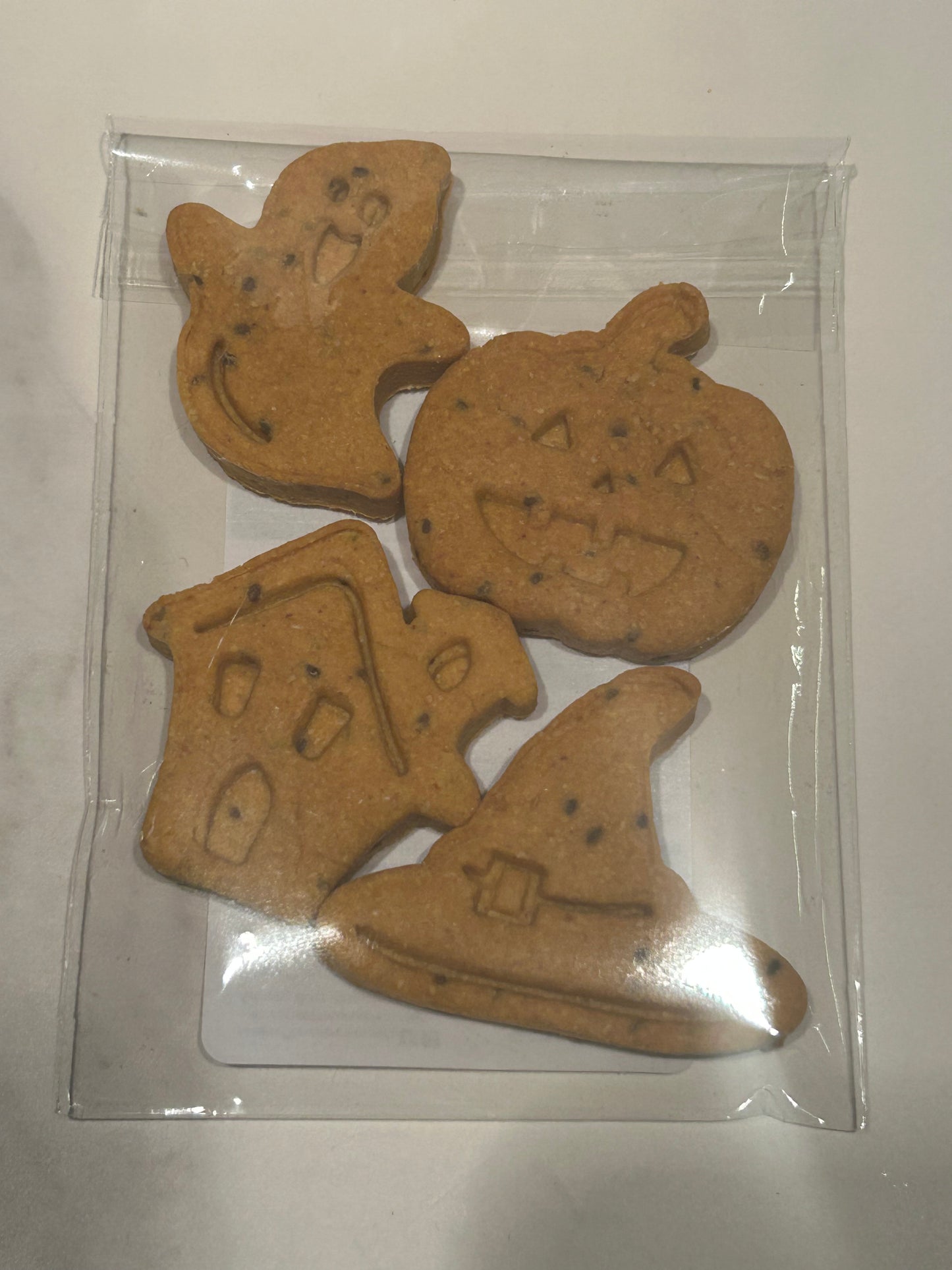 Halloween & Fall Themed Artisan Dog Biscuits with Peanut Butter and Pumpkin (Seasonal)