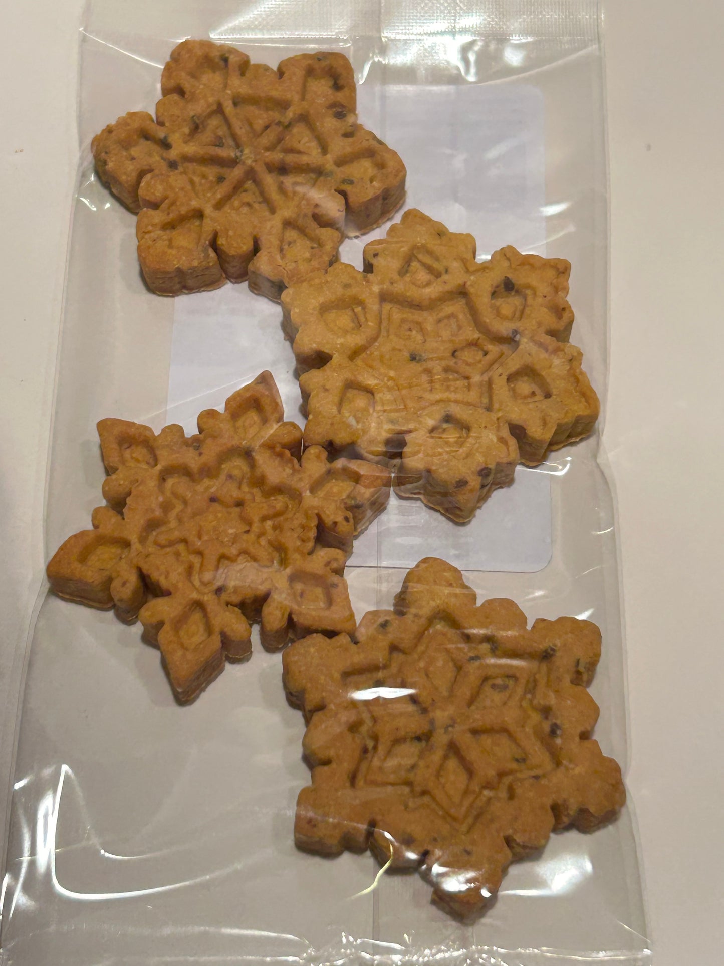 Winter Themed Artisan Dog Biscuits with Peanut Butter and Pumpkin (Seasonal)