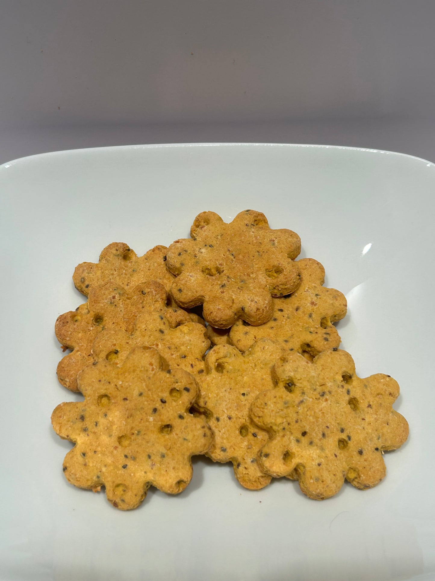 Artisan Dog Biscuits with Pumpkin and Cheddar Cheese