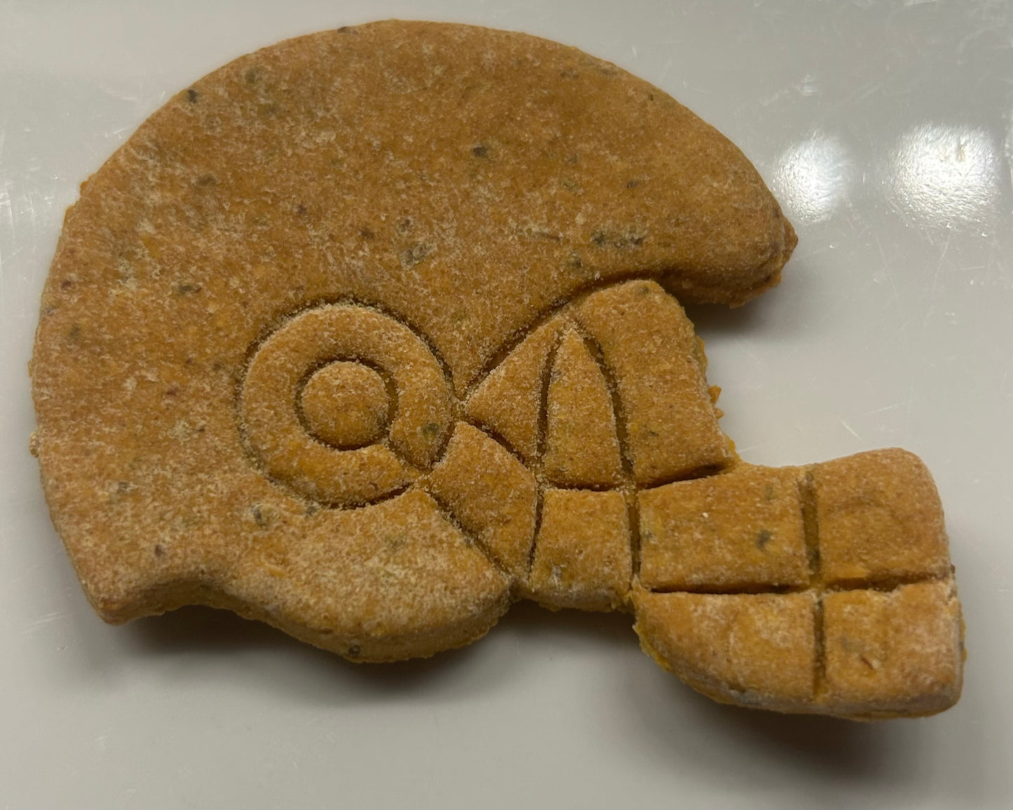 Football Themed Artisan Dog Biscuits with Peanut Butter and Pumpkin (Seasonal)