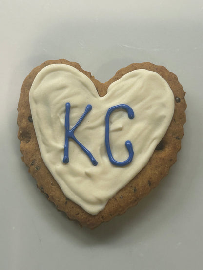 Royals Themed Artisan Dog Biscuits with Peanut Butter and Banana Decorated (Seasonal)