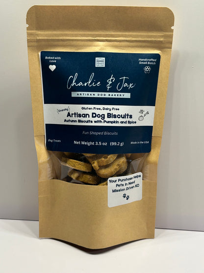 Artisan Dog Biscuits Autumn Biscuits with Pumpkin and Spice (Seasonal)