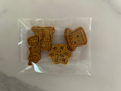 Patriotic Themed Artisan Dog Biscuits with Peanut Butter and Pumpkin (Seasonal)