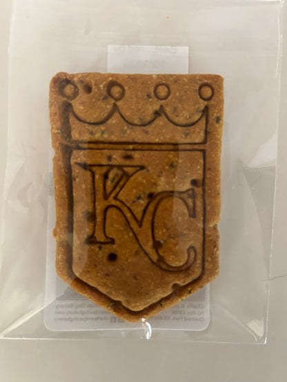 KC Royals Themed Artisan Dog Biscuits with Peanut Butter and Pumpkin (Seasonal)