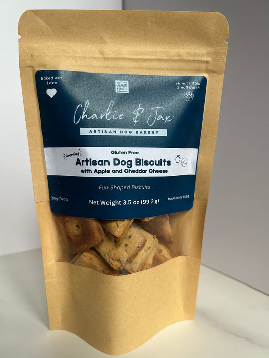 Artisan Dog Biscuits with Apple and Cheddar