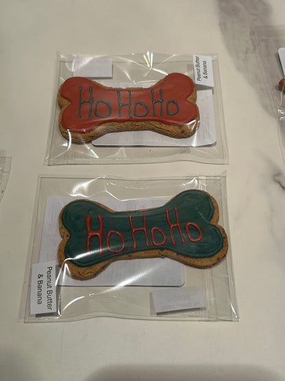 Winter Holiday Artisan Dog Biscuits with Peanut Butter and Banana (Seasonal)